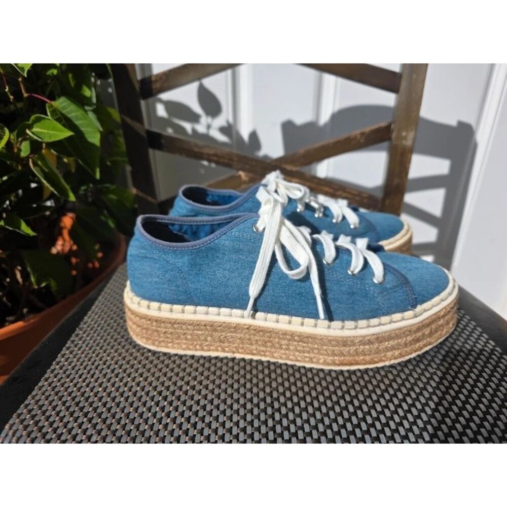 H&M Denim Espadrille Platform Sneakers EU 38 US 7.5